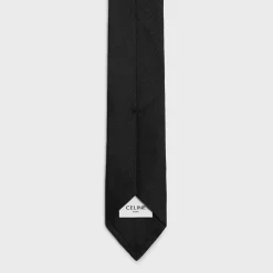 Outlet thin tie in textured silk Hats And Soft Accessories