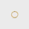 Outlet Torsion Ring in Yellow Gold and Diamonds Women Other Lines | Categories·Rings