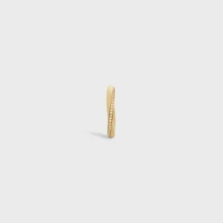 Outlet Torsion Ring in Yellow Gold and Diamonds Women Other Lines | Categories·Rings