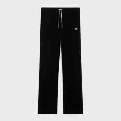 New tracksuit pants in velvet jersey Pants And Shorts