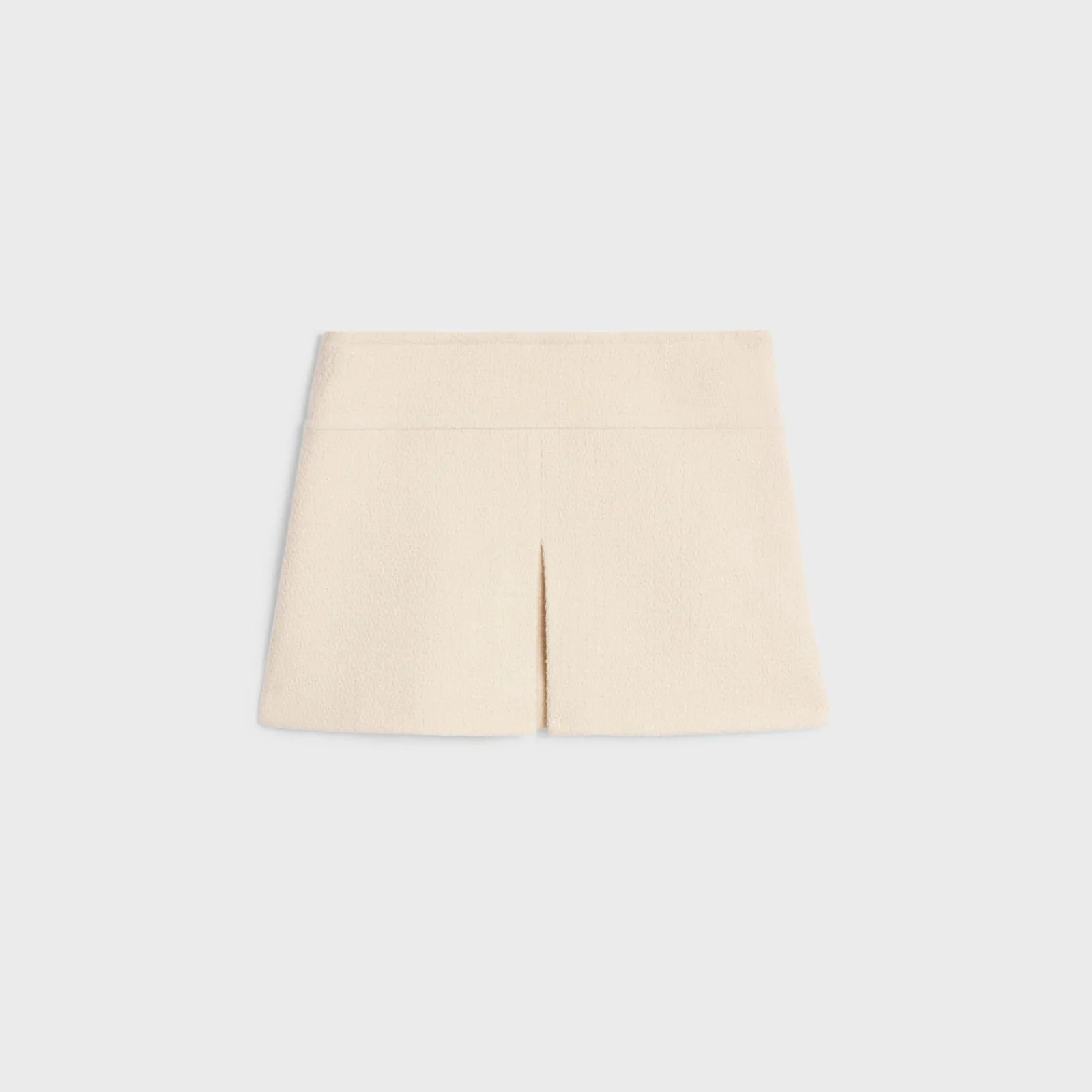 Outlet trapeze mini skirt in cashmere tweed Women Dresses And Skirts