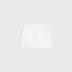 New trapeze mini skirt in cotton twill Women Dresses And Skirts
