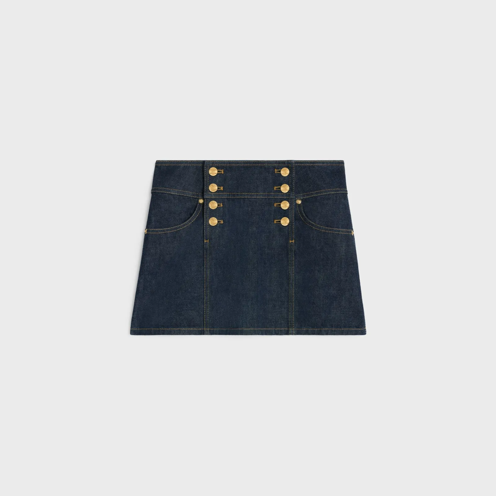 Best trapeze mini skirt in wash denim Women Dresses And Skirts | Denim
