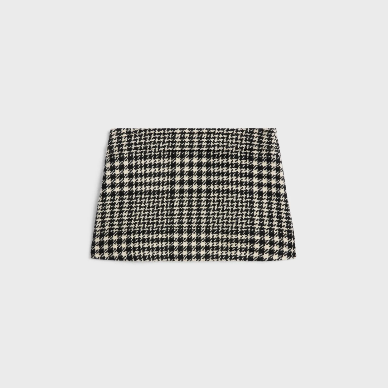 Sale trapeze mini skirt in wool tweed Women Dresses And Skirts