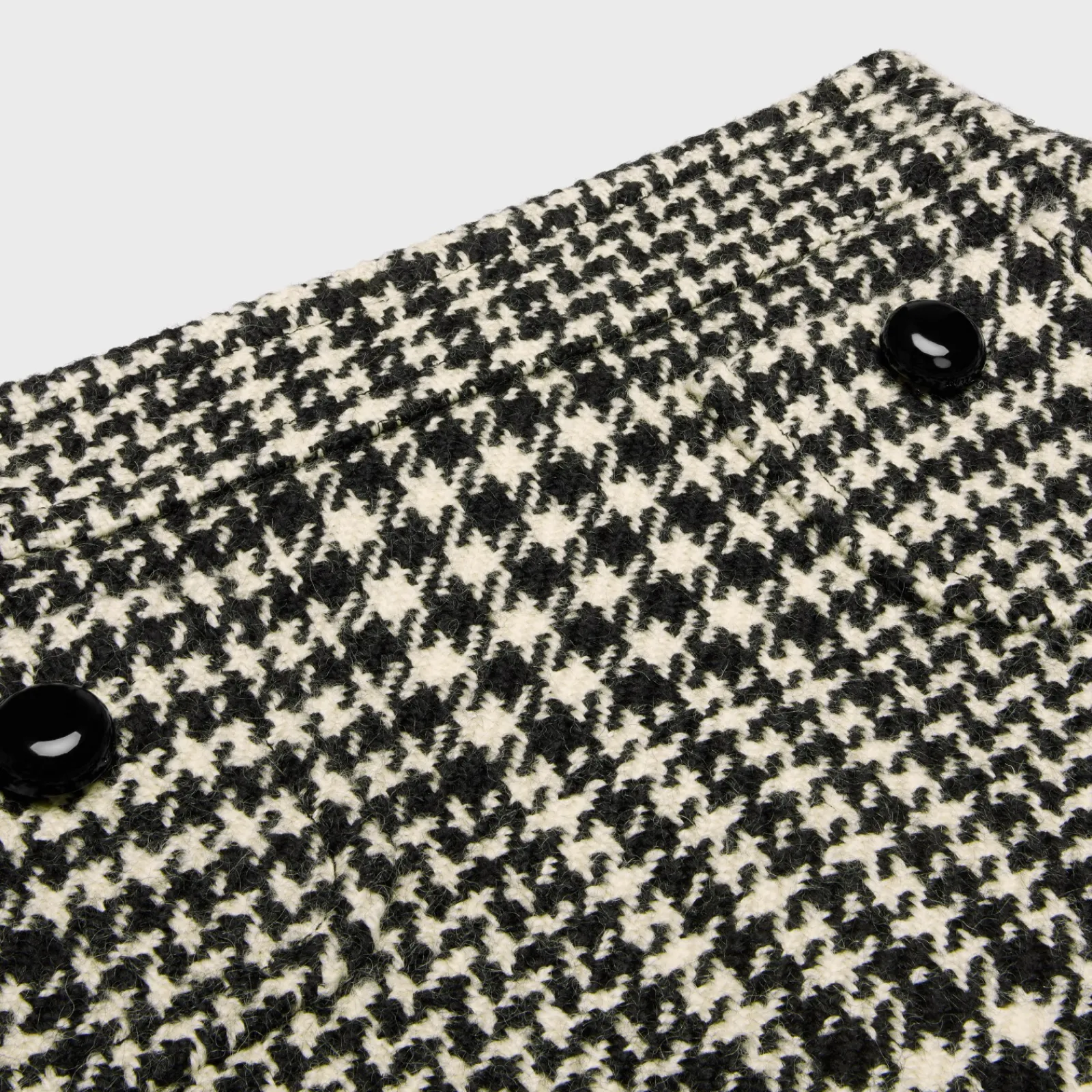 Sale trapeze mini skirt in wool tweed Women Dresses And Skirts
