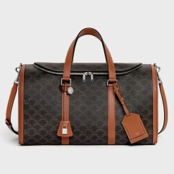 Best TRAVEL DOG BAG IN TRIOMPHE CANVAS AND CALFKSIN Dog Accessories