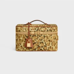 Sale Travel vanity case in Triomphe canvas with print and calfskin Travel