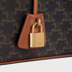 Fashion Travel Vanity Case in Triomphe Canvas and Calfskin Travel