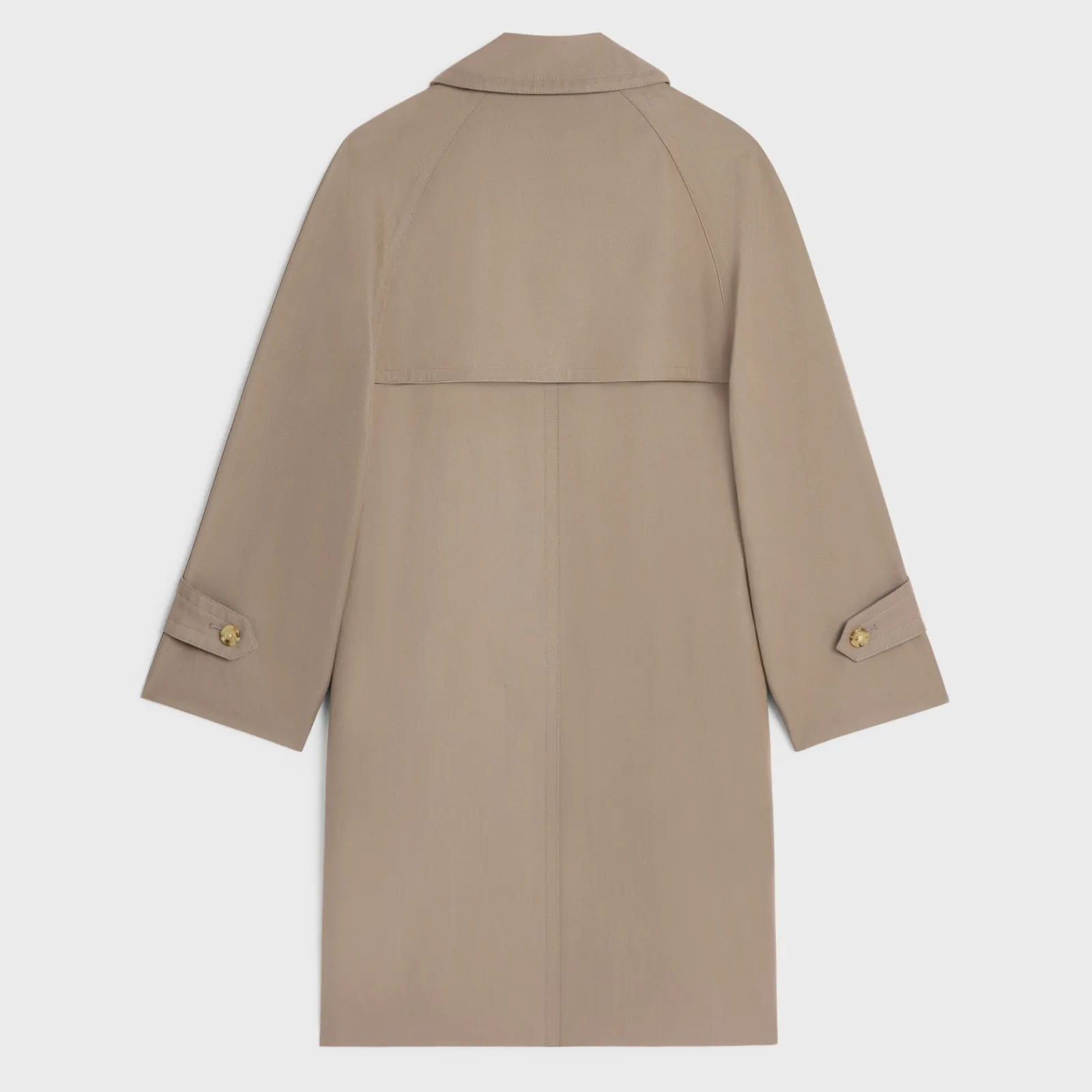 New trench coat in wool gabardine and cotton Women Coats