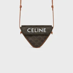 Online triangle bag in Triomphe Canvas with print Triomphe Canvas | Categories·Cross-Body Bags