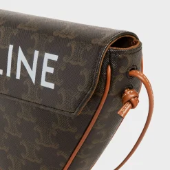 Online triangle bag in Triomphe Canvas with print Triomphe Canvas | Categories·Cross-Body Bags