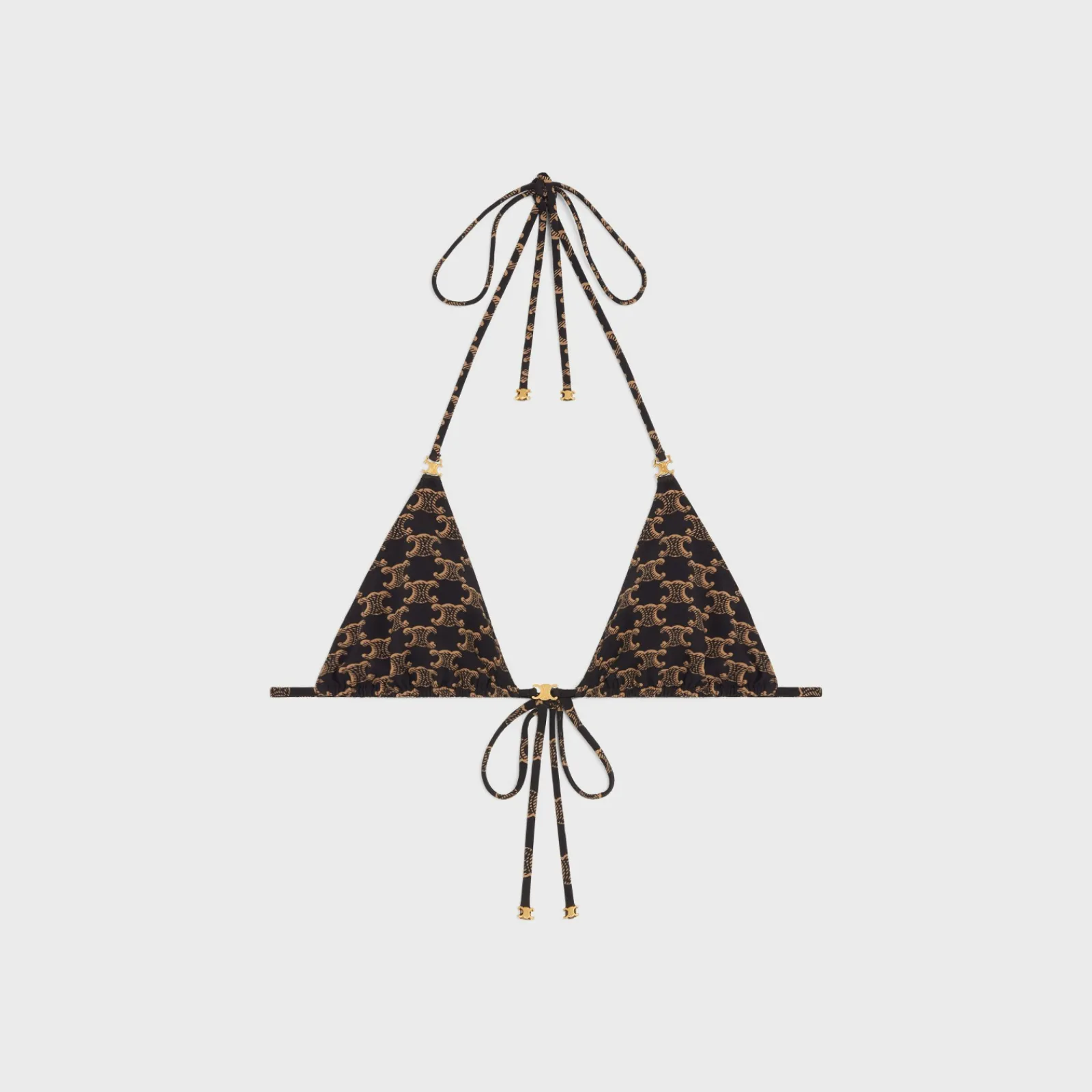 Best triangle top in monogram matte jersey Women Swimwear And Lingerie