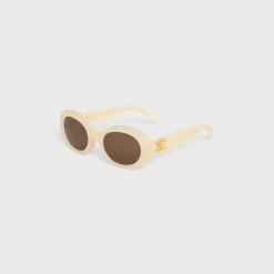 Hot Triomphe 01 Sunglasses in Acetate Women Triomphe | Categories·Round