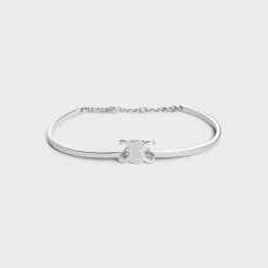 Sale Triomphe Articulated Bracelet in Brass with Rhodium Finish Women Triomphe | Categories·Bracelets