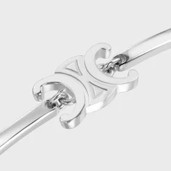 Sale Triomphe Articulated Bracelet in Brass with Rhodium Finish Women Triomphe | Categories·Bracelets