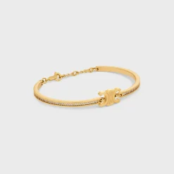 Discount Triomphe Articulated Sparkle Bracelet in Strass and Brass with Finish Women Triomphe | Categories·Bracelets