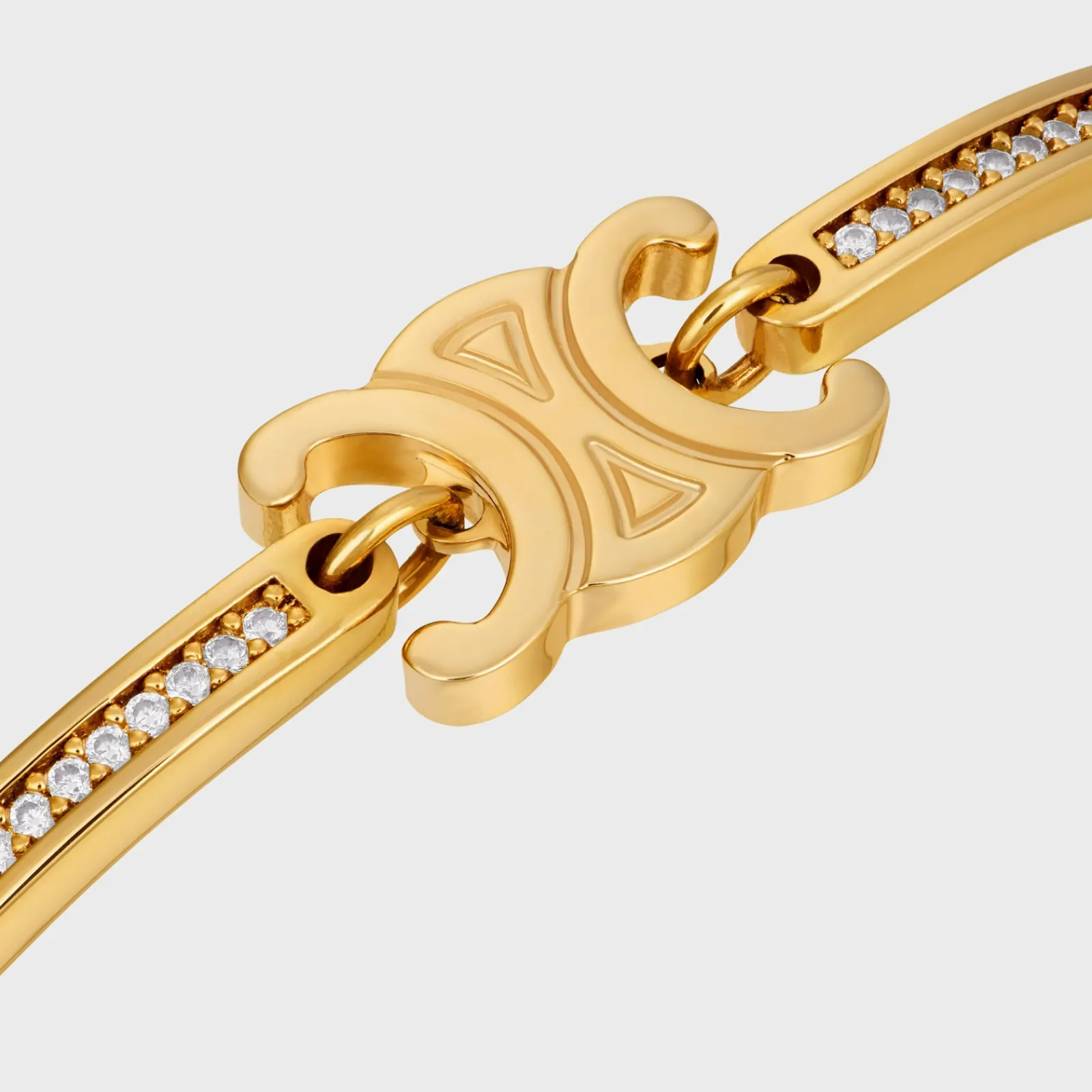 Discount Triomphe Articulated Sparkle Bracelet in Strass and Brass with Finish Women Triomphe | Categories·Bracelets