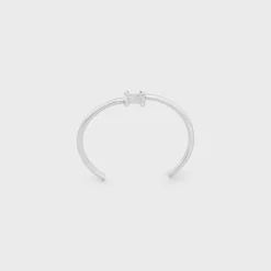 Best Triomphe Asymmetric Cuff in Brass with Rhodium Finish Women Triomphe | Categories·Bracelets