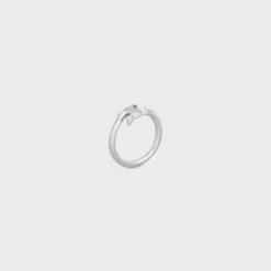 Hot Triomphe Asymmetric Ring in Brass with Rhodium Finish Women Triomphe | Categories·Rings