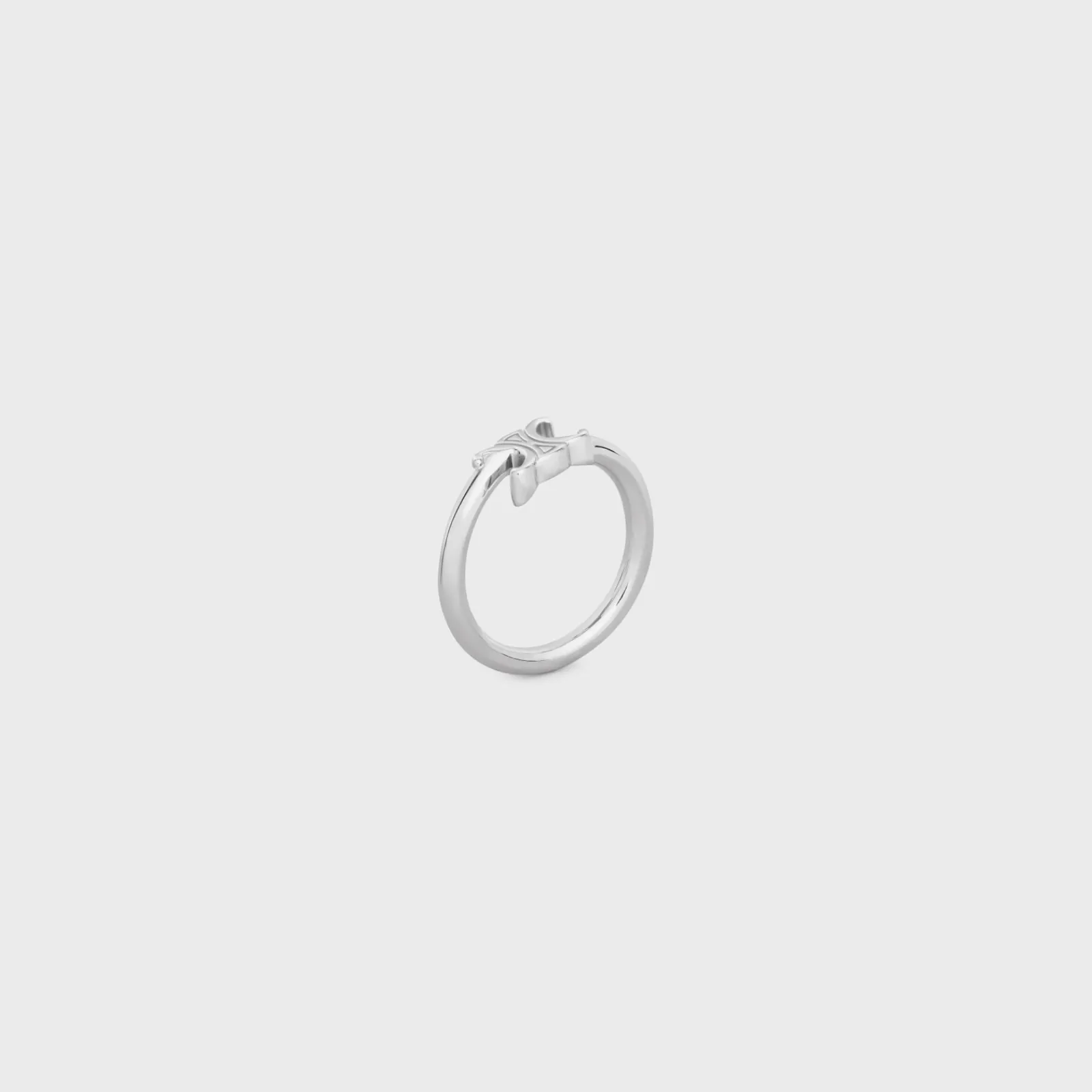 Hot Triomphe Asymmetric Ring in Brass with Rhodium Finish Women Triomphe | Categories·Rings