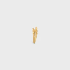 Best Triomphe Asymmetric Ring in Brass with Finish Women Triomphe | Categories·Rings