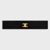 Fashion Triomphe Athletic Headband in Polyamide, Elastane and Brass with Gold Finish Women Hair Accessories