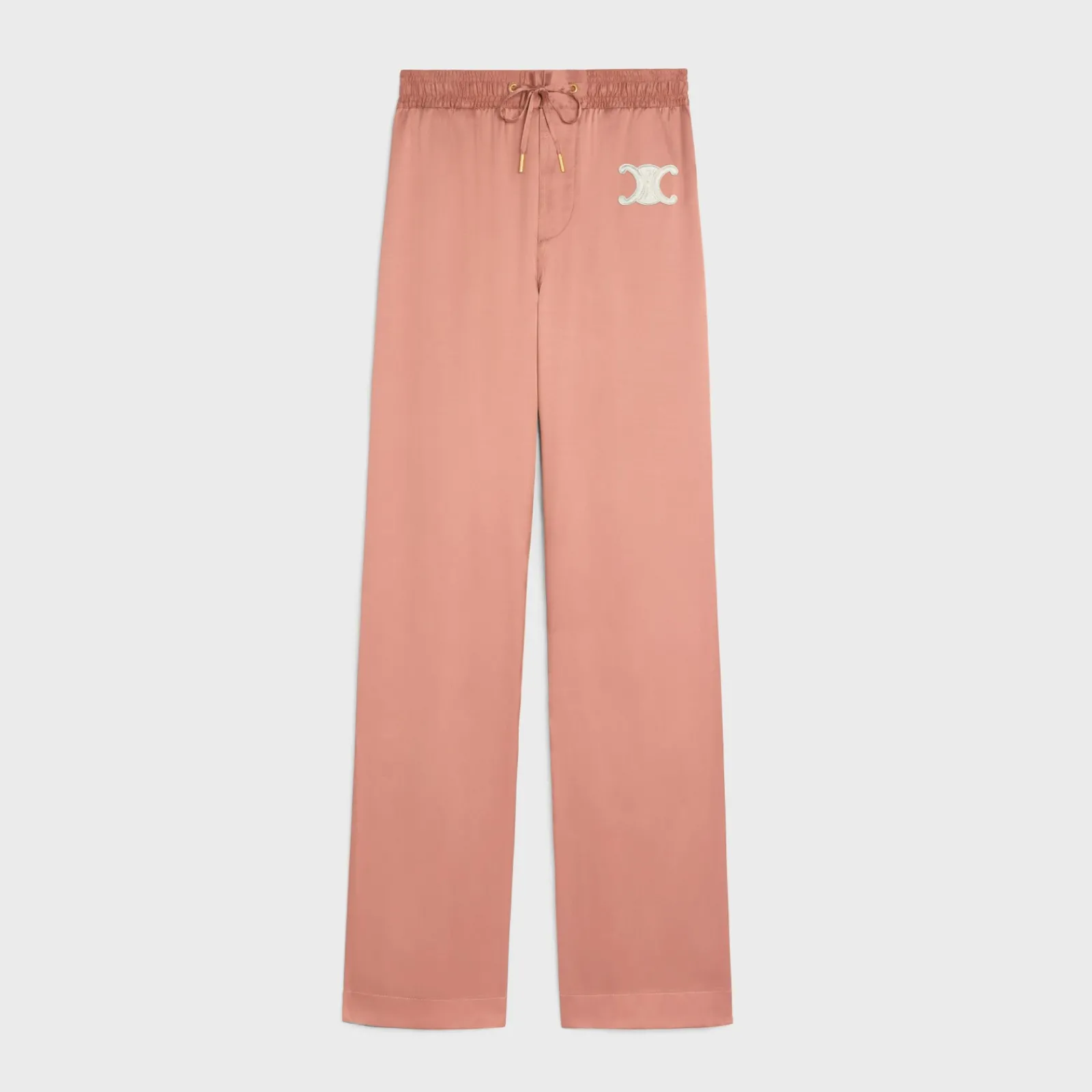 Online triomphe athletic pants in satin Women Pants And Shorts