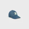 Clearance TRIOMPHE BASEBALL CAP IN DENIM UNION WASH Women Bucket Hats And Caps