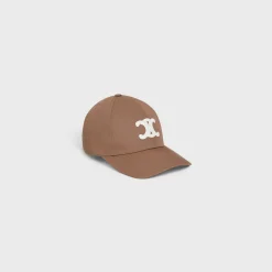 Fashion triomphe baseball cap in cotton Women Bucket Hats And Caps