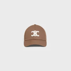 Fashion triomphe baseball cap in cotton Women Bucket Hats And Caps