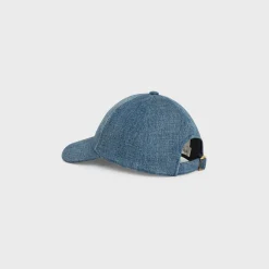 Clearance TRIOMPHE BASEBALL CAP IN DENIM UNION WASH Women Bucket Hats And Caps