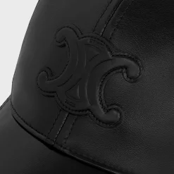 Outlet triomphe baseball cap in lambskin Women Bucket Hats And Caps | Hats And Soft Accessories