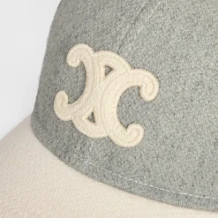 Fashion triomphe baseball cap in wool Women Bucket Hats And Caps