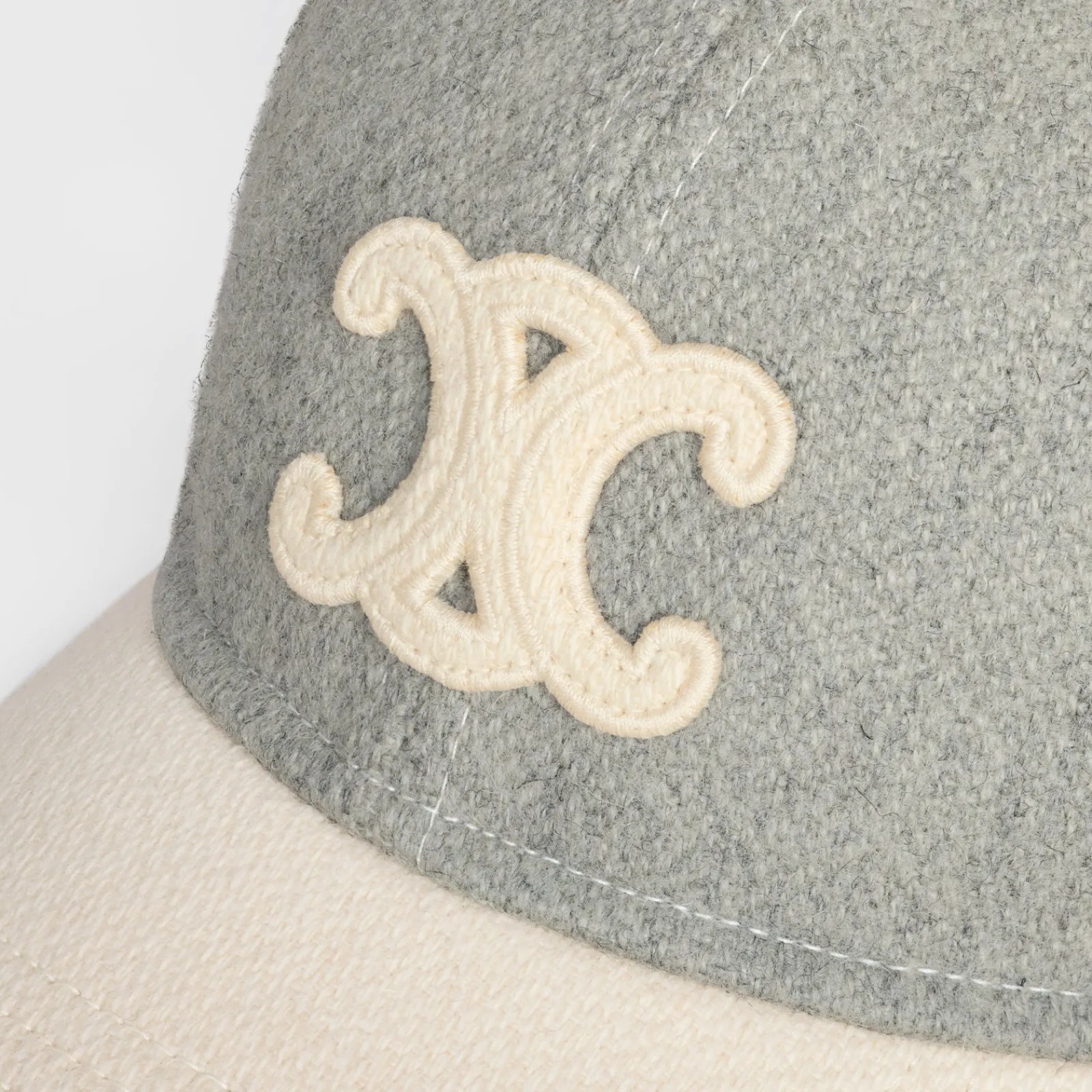 Fashion triomphe baseball cap in wool Women Bucket Hats And Caps