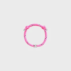 New Triomphe Beach Bracelet in Polyester and Brass with Rhodium Finish Bracelets & Rings