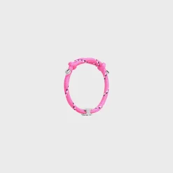 New Triomphe Beach Bracelet in Polyester and Brass with Rhodium Finish Bracelets & Rings