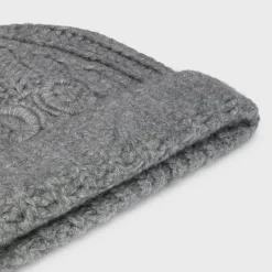 Outlet triomphe beanie in cashmere, wool and silk Women Beanies And Scarves