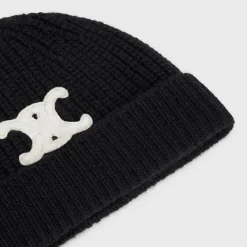 Best TRIOMPHE BEANIE IN SEAMLESS CASHMERE Women Beanies And Scarves