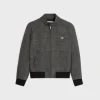 New triomphe blouson jacket in prince of wales wool Coats & Blousons