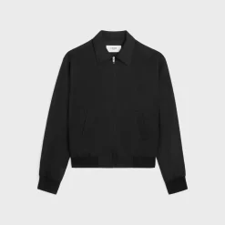Outlet triomphe blouson jacket in rayon twill Coats & Blousons