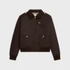 Sale Triomphe blouson jacket in waxed cotton linen Women Jackets