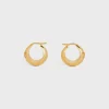 Clearance Triomphe Bold Hoops in Brass with Finish Women Triomphe | Categories·Earrings