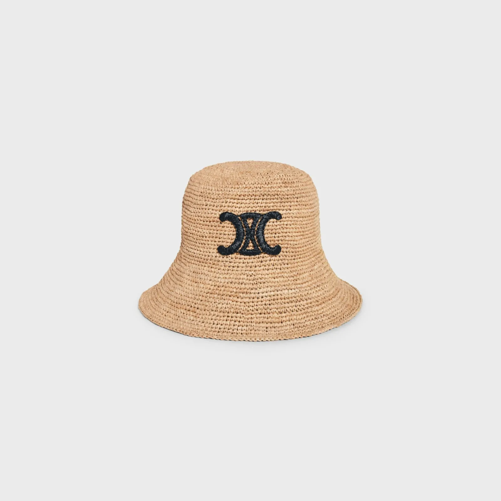 Clearance triomphe bucket hat in raffia Women Bucket Hats And Caps