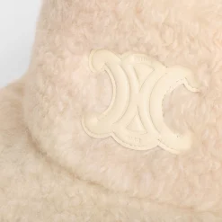 Fashion Triomphe bucket hat in Sherpa cashmere Women Bucket Hats And Caps