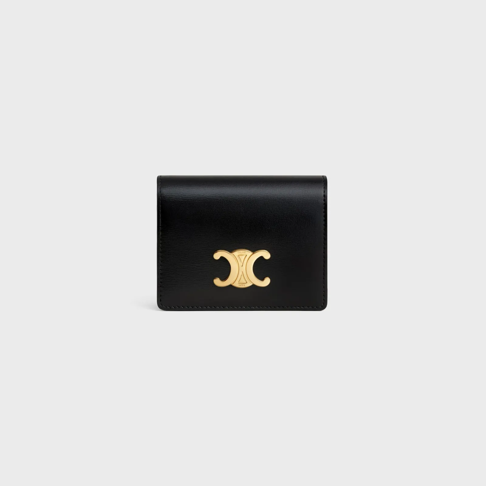 Outlet TRIOMPHE BUSINESS CARD HOLDER in SHINY CALFSKIN Women Triomphe | Categories·Coin And Card Holders