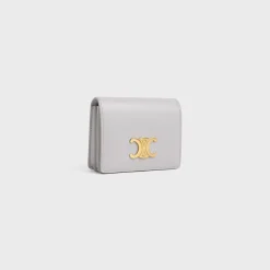 Clearance TRIOMPHE BUSINESS CARD HOLDER in SHINY CALFSKIN Women Triomphe | Categories·Coin And Card Holders