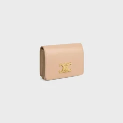 Fashion TRIOMPHE BUSINESS CARD HOLDER in SHINY CALFSKIN Women Triomphe | Categories·Coin And Card Holders