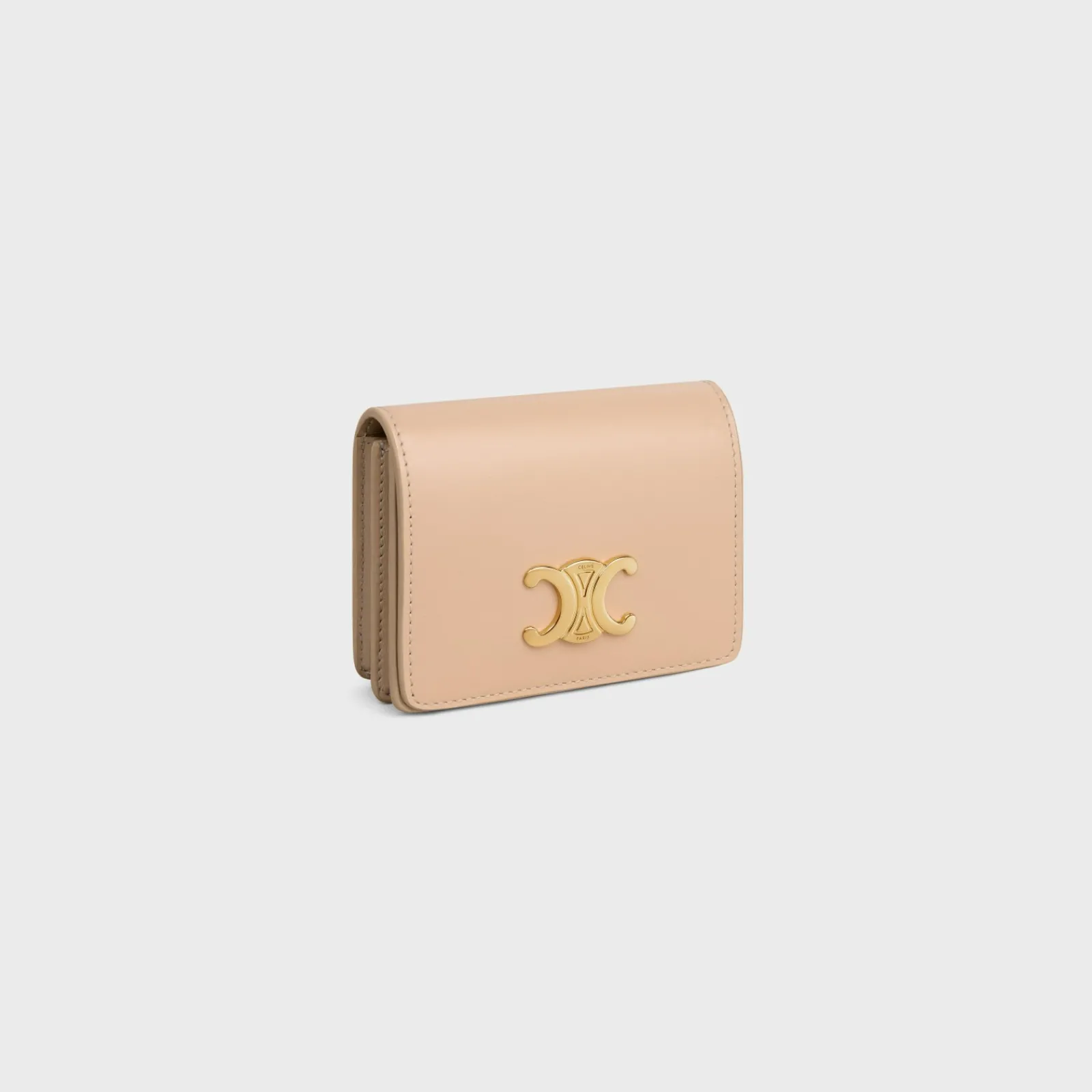 Fashion TRIOMPHE BUSINESS CARD HOLDER in SHINY CALFSKIN Women Triomphe | Categories·Coin And Card Holders