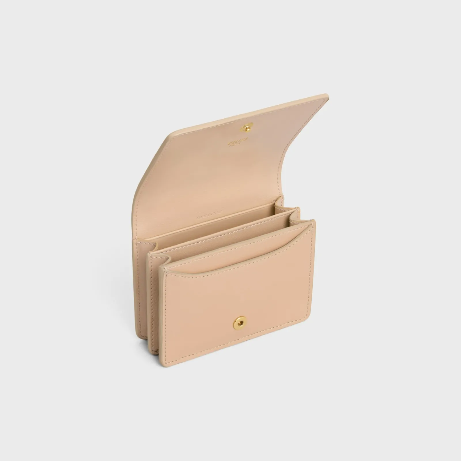 Fashion TRIOMPHE BUSINESS CARD HOLDER in SHINY CALFSKIN Women Triomphe | Categories·Coin And Card Holders