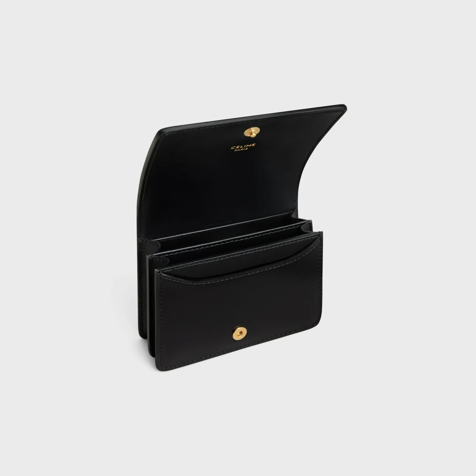 Outlet TRIOMPHE BUSINESS CARD HOLDER in SHINY CALFSKIN Women Triomphe | Categories·Coin And Card Holders